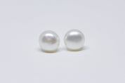 White Pearl Stud Earrings 5mm