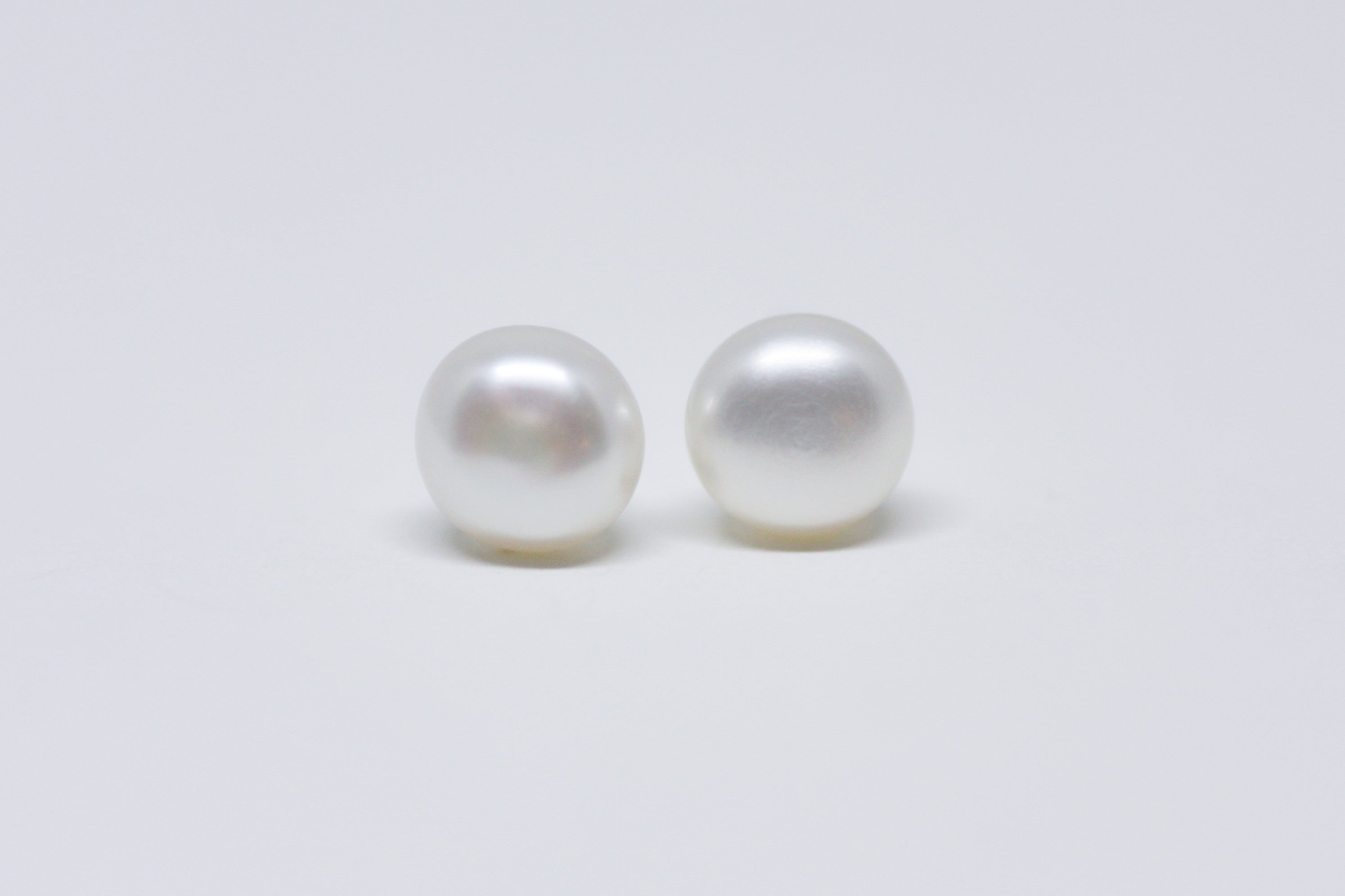 White Pearl Stud Earrings 5mm
