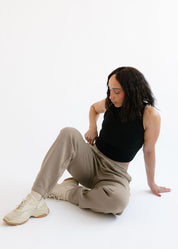 The Gisele Pant | Lightweight Taupe
