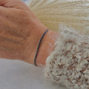 Tennis Bracelet - Black Sterling Silver